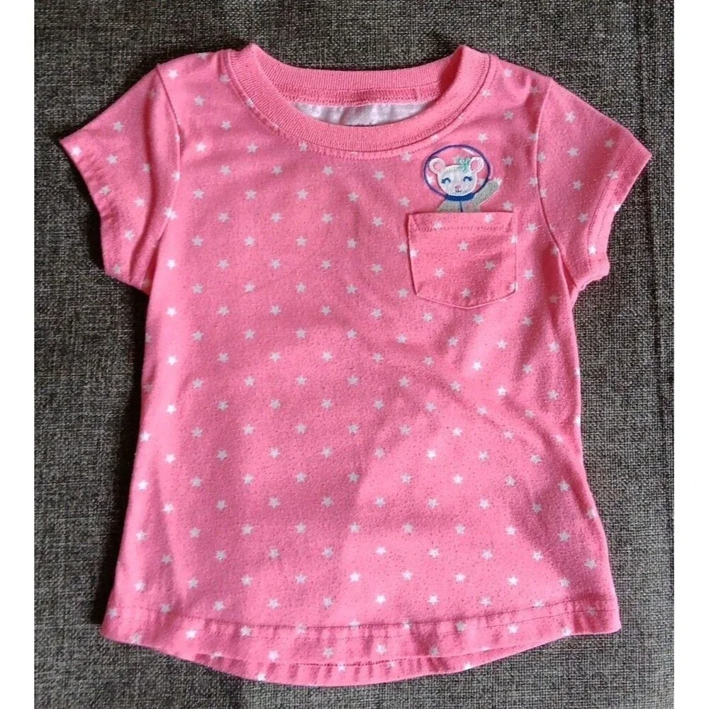 Pajamas 24 Months Girls Carters Pink Shorts Short Sleep 2 Piece Set